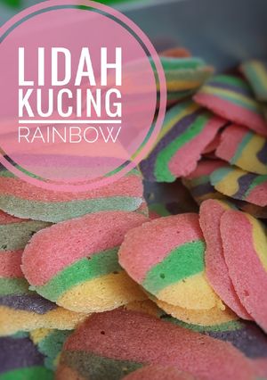 Foto resep Lidah kucing Rainbow
