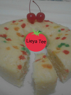 Foto resep BoLu Tape No Mixer HasiL mengembang