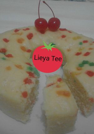 Foto resep BoLu Tape No Mixer HasiL mengembang