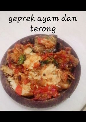 Foto resep Geprek Ayam dan Terong
