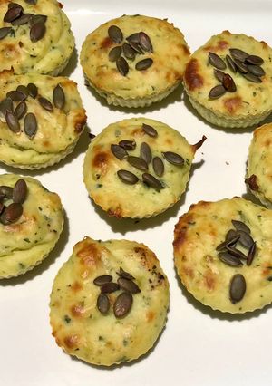 Une photo de Petits muffins courgettes ricotta