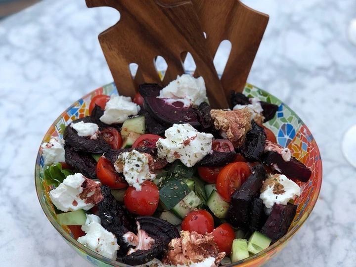 Easy Ways Make|Recipe} BBQ beetroot and goats cheese salad, So Delicious