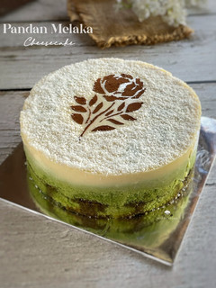 Foto resep Pandan Melaka Cheesecake Tanpa Terigu (Metode All in One)