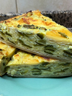 Una foto de Tarta con masa casera de zapallitos