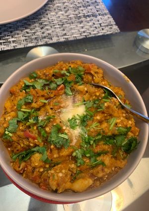 A picture of Baingan Bharta.