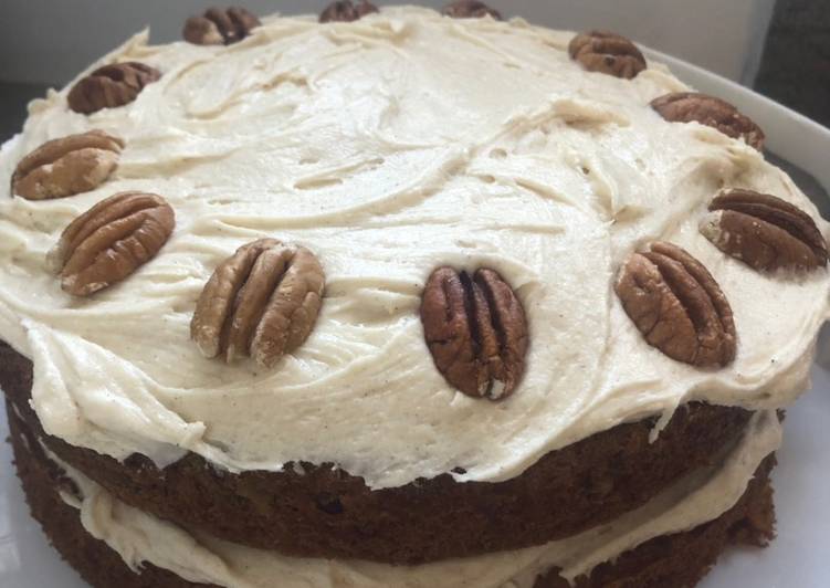 Recipe: Delicious Carrot Cake with Browned Butter Cream Cheese Frosting ?