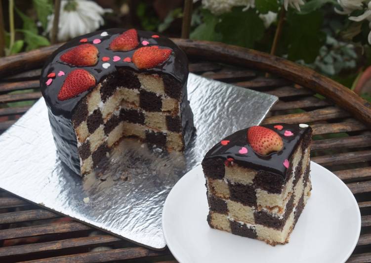 Recipe of Homemade Checkerboard Cake