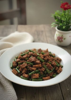 Foto resep Tumis Tempe dan Kacang Panjang dengan Kecap Spesial