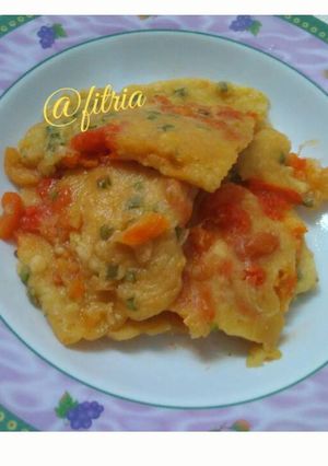 Foto resep OmKar.. omlet makaroni