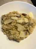 Risotto de muchardinas y champiñones