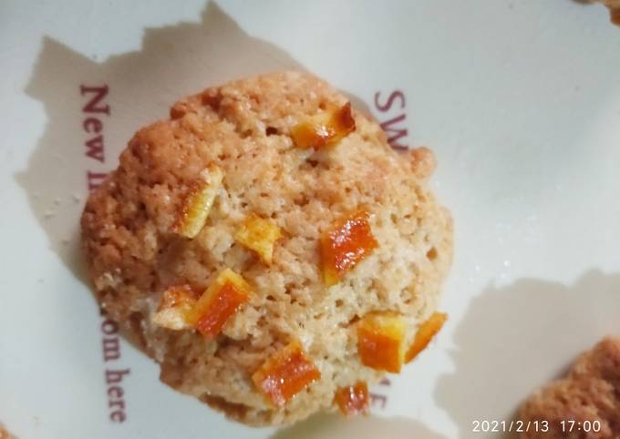 Cookies Ă  la cannelle et Ă  l'Ă©corce d'orange confite đ