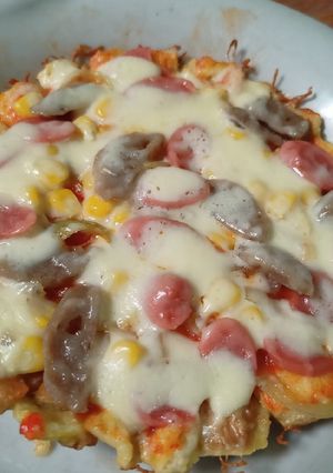 Foto resep Pizza Teflon Roti Tawar