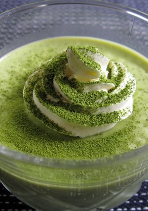 A picture of Matcha Panna Cotta.