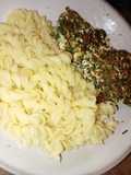 Tortitas de Acelga y Ricotta con Fideos