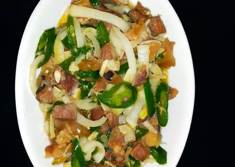 Cingur Tumis Lombok Hijau