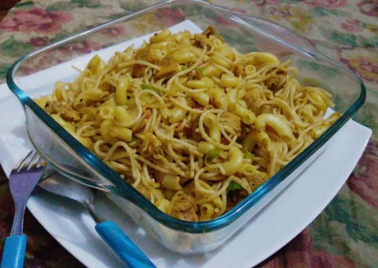 Simple Way to Prepare Quick Spicy Mutton macroni spegatte mix