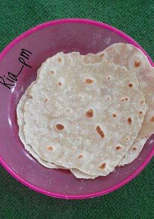 Foto resep Roti Arab atau roti pita (no oven no mixer)