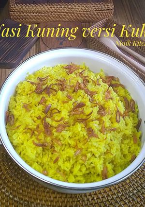 Foto resep Nasi Kuning versi Kukus