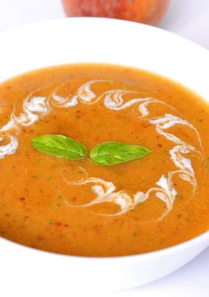 Főzés nélküli őszibarackleves recept fotója