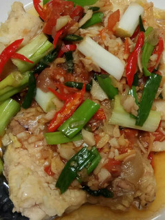 Foto resep Ikan Patin Kukus Bumbu Siram