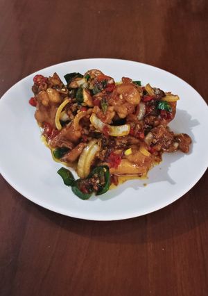 Foto resep Ayam Goreng Saus Tiram