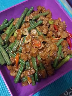 Foto resep Oseng tempe kacang panjang