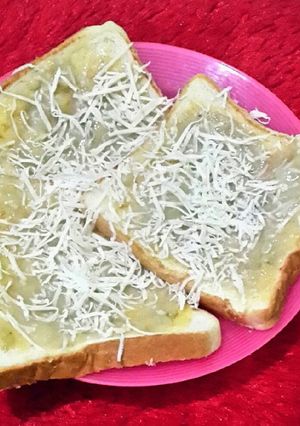 Foto resep Roti panggang vla pisang ambon