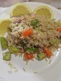 Riso integrale con verdure