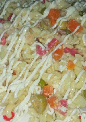 صورة لوصفة سلطة معكرونة 😋😋👌