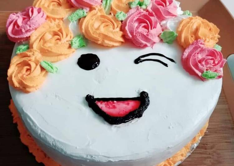 How to Prepare Quick Smile love cake