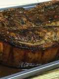Slow Roasted Garlic-Soy Sauce Pork Chop