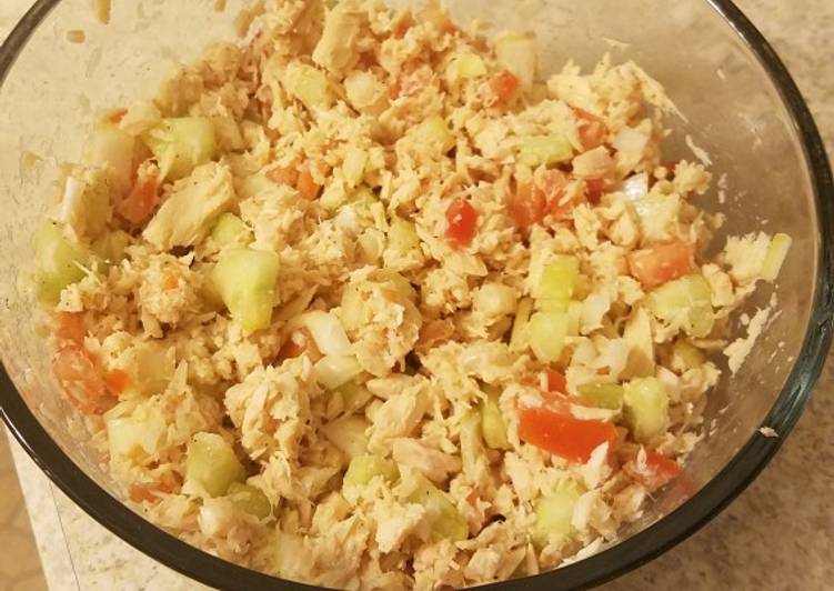 Recipe of Super Quick Tuna Salad (Mayo Free)