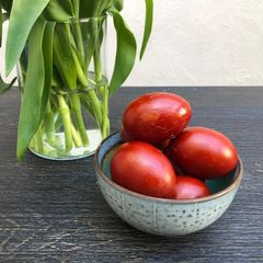A picture of How to colour Easter eggs using nothing artificial.