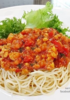 รูปของ สปาเก็ตตี้ซอสหมู