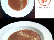 A picture of chocolate milk pudding