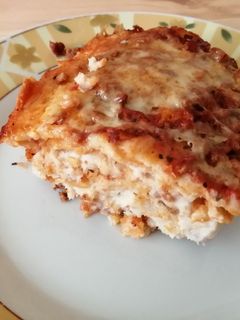 Húsos gluténmentes lasagne recept fotója