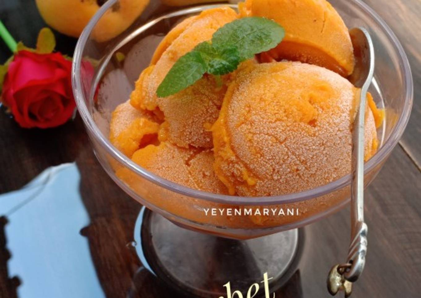 Sorbet Mangga tanpa gula