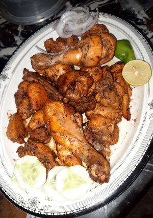 A picture of Chicken tikka.