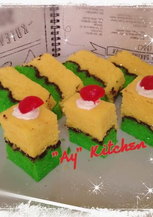 Foto resep Brownies Keju Pandan