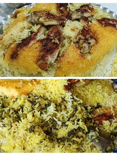 عکسی از دستور سبزی پلو با گوشت چرخ کرده