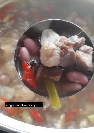 Foto resep 38. angeun kacang (sayur kacang merah)