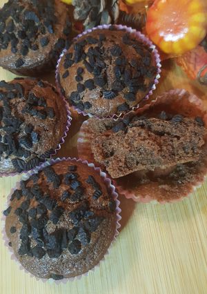 Une photo de Muffins sans Oeuf au chocolat et Oreo
