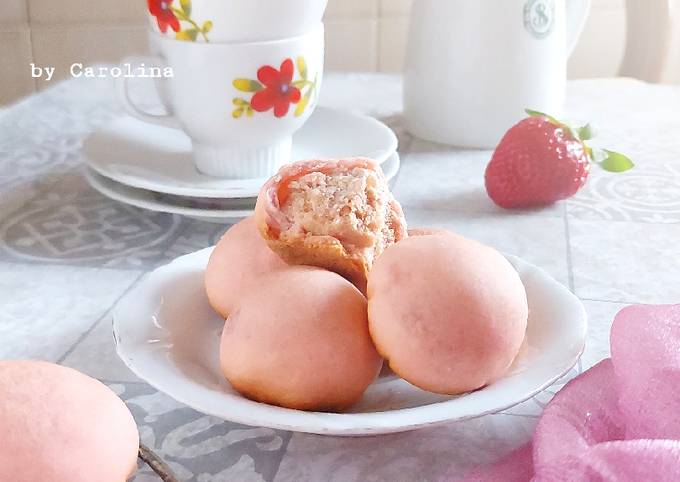 Resep Nopia Pink Strawberry oleh Carolina - Cookpad