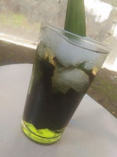 Foto resep Es cincau sirup melon