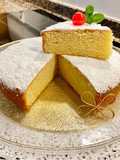 Pastel de mantequilla con almendras y limón “Caprese”(Butter cake with almonds and lemon “Caprese”)