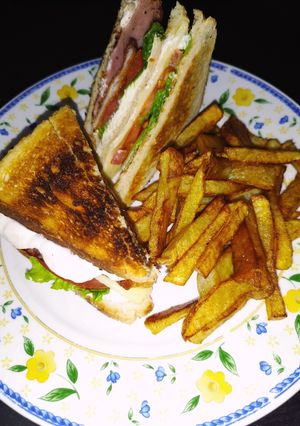 Φωτογραφία της συνταγής Crispy club sandwich με κοτόπουλο