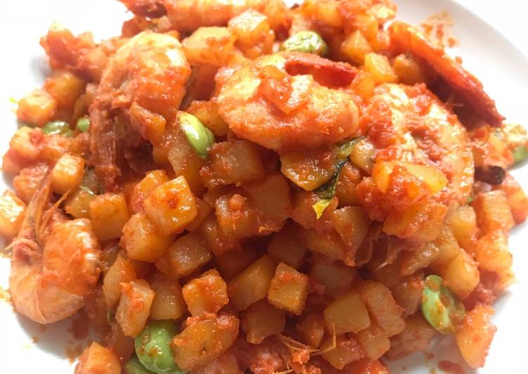 Resep Udang balado pedas, Bisa Manjain Lidah