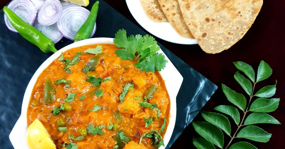 Veg Hyderabadi Nizami Kadai Recipe by Asmita Rupani - Cookpad