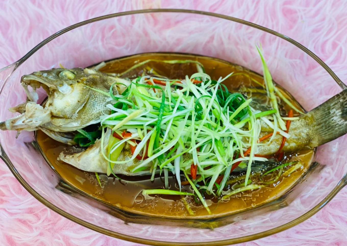 Resep Tim Ikan (kerapu / Bawal / Putihan / gurame / ikan lain) CHINESE FOOD