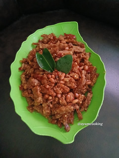 Foto resep Kering Tempe Teri Kacang Pedas Manis (Orek)